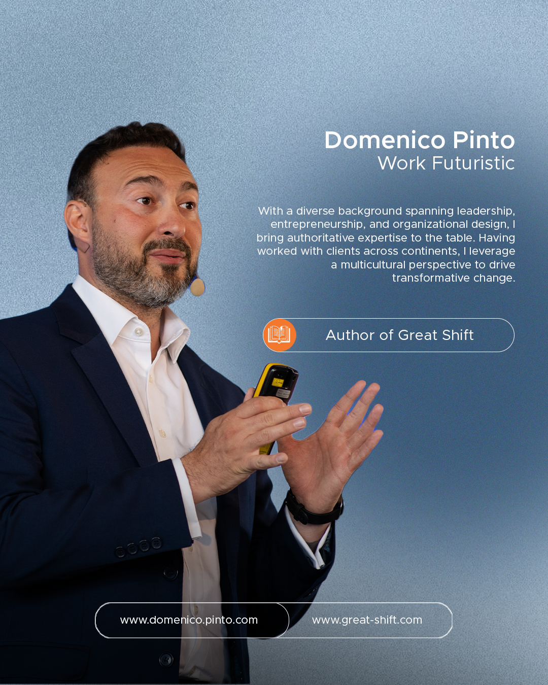 Domenico Pinto Speaking